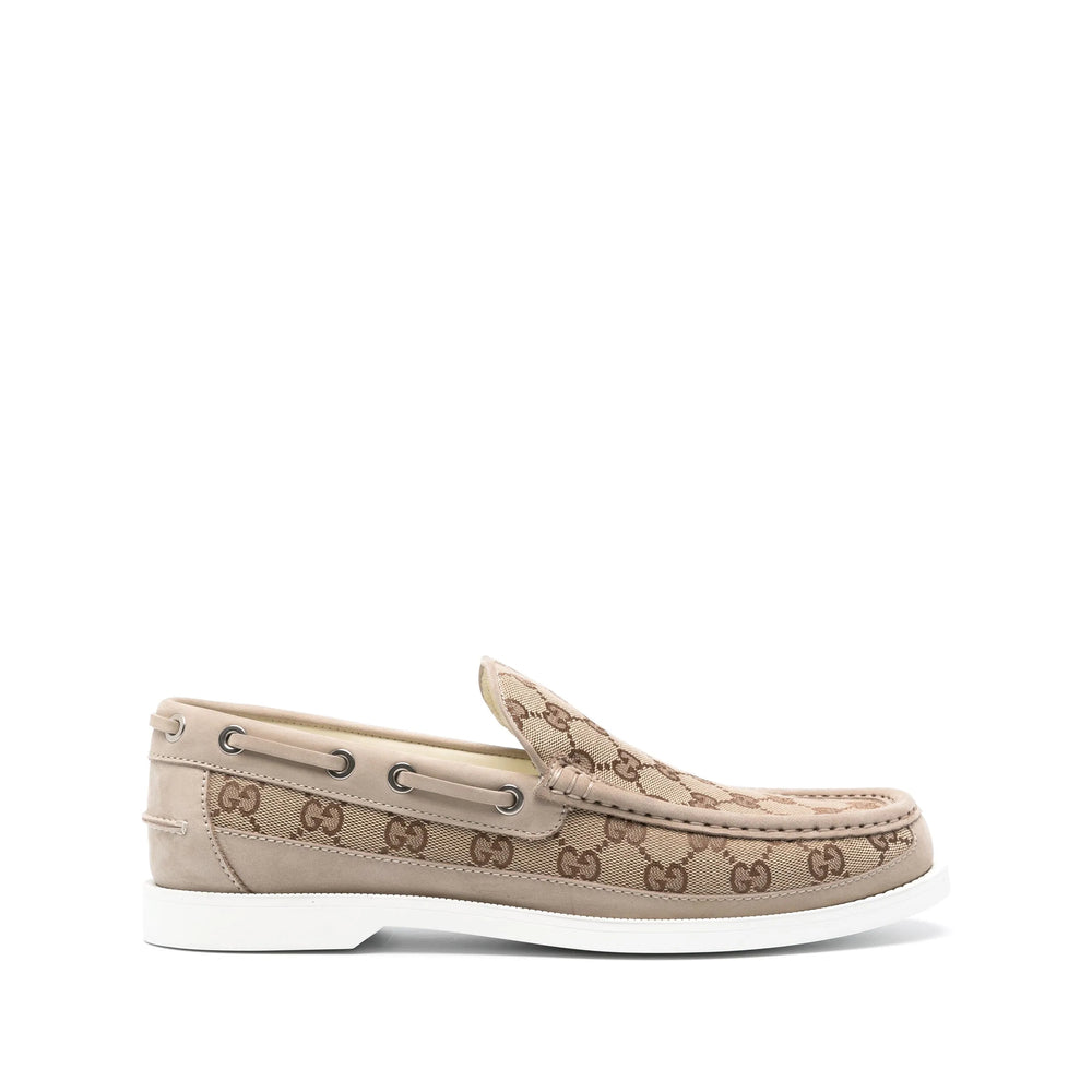 Gucci Neutrals Boat Shoes Men