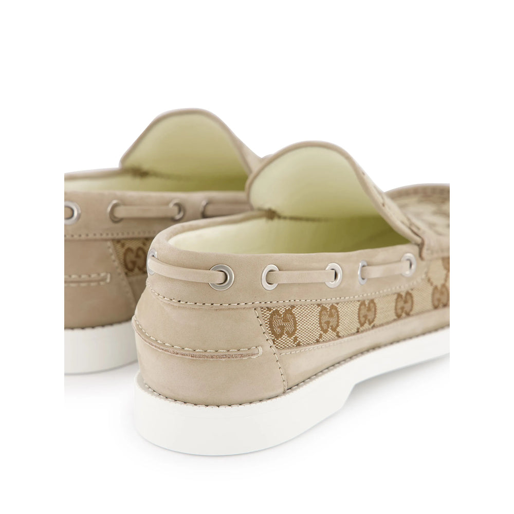 Gucci Neutrals Boat Shoes Men