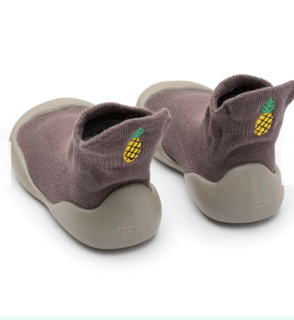 Organic Cotton Sock Shoes – Flexible, Non-Slip Baby Socks - Fruity