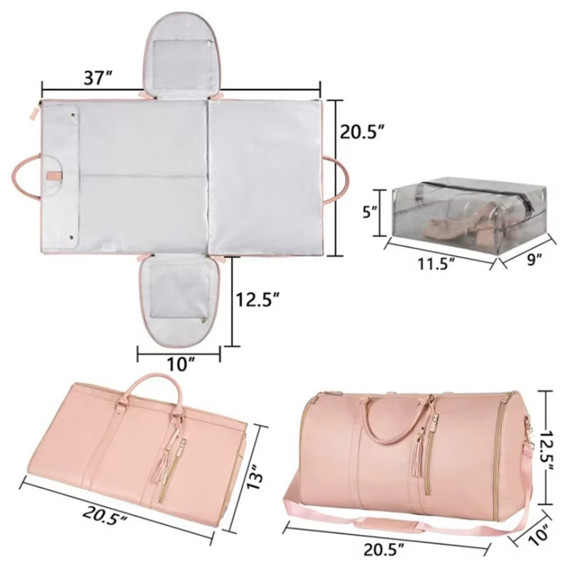 Multi Function Organizer Foldable Travel Women'S Bag Outdoor Fitness Bag Coach Bag Large Capacity Duffle Handbag