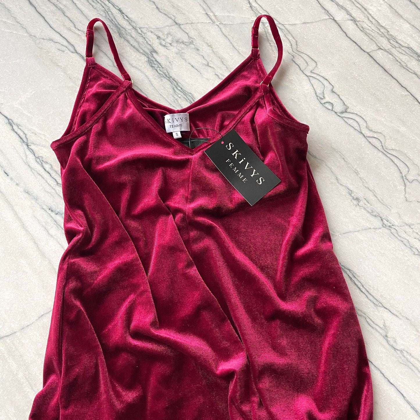 Goddess Gown - Crimson Velvet
