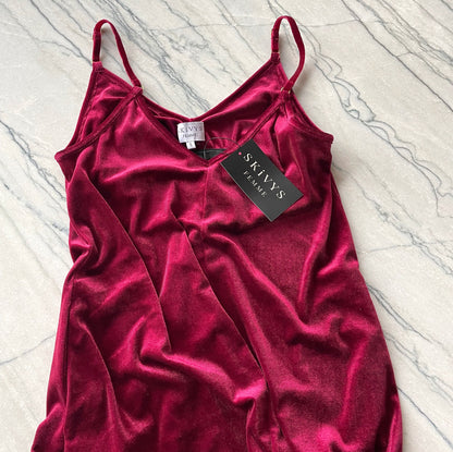 Goddess Gown - Crimson Velvet