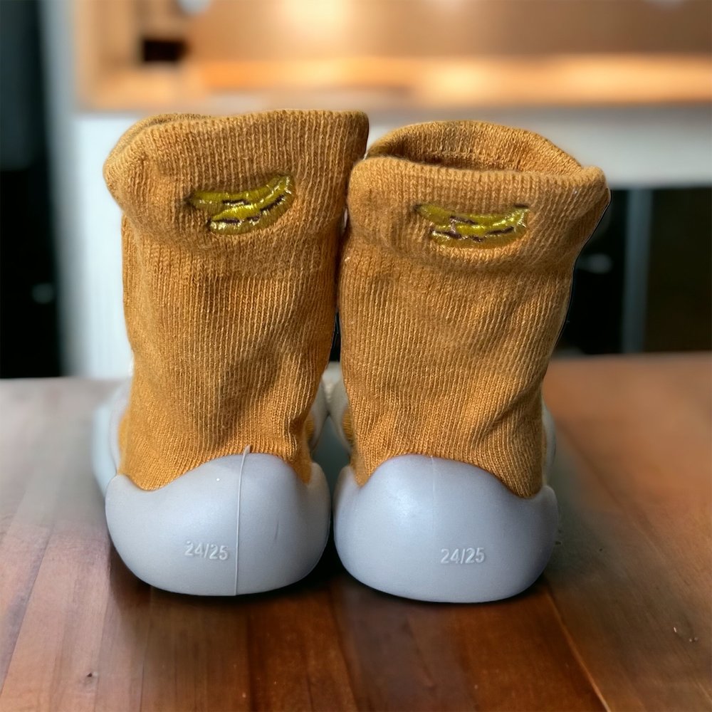 Organic Cotton Sock Shoes – Flexible, Non-Slip Baby Socks - Fruity