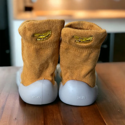 Organic Cotton Sock Shoes – Flexible, Non-Slip Baby Socks - Fruity