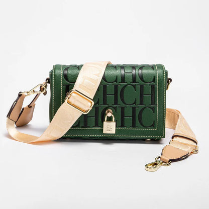 Fashion Design Metal Buckle Women's Shoulder Bag | Luxury Brand Solid Colour Printed Head Bag (Casual Crossbody for Parties)