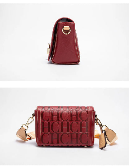 Fashion Design Metal Buckle Women's Shoulder Bag | Luxury Brand Solid Colour Printed Head Bag (Casual Crossbody for Parties)