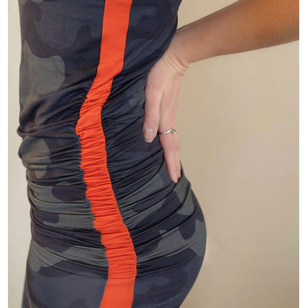 Midi Side Hustle Dress - Camouflage