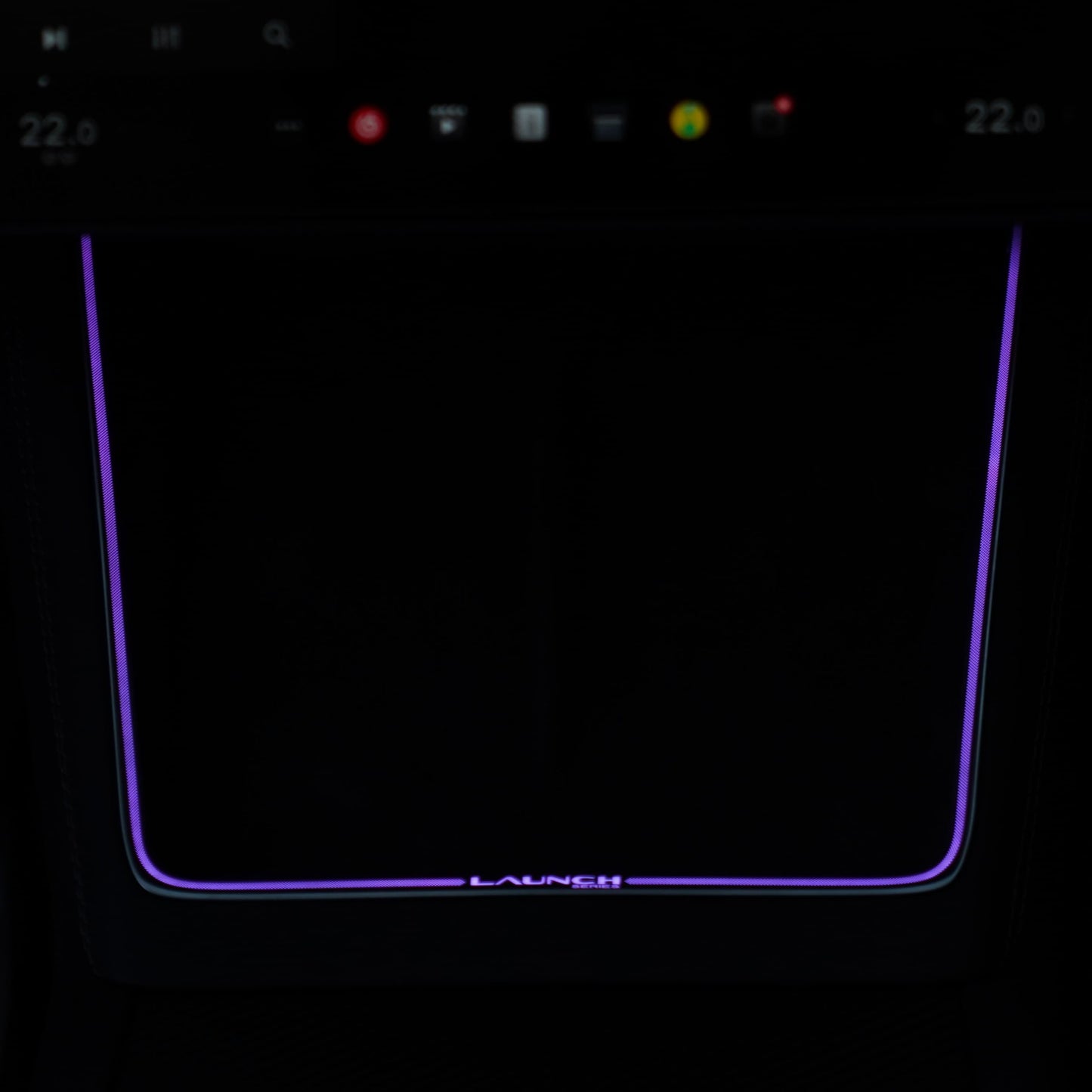 Laser-Carved Ambient Light for Model Y Juniper Wireless Charging Port | TESERY