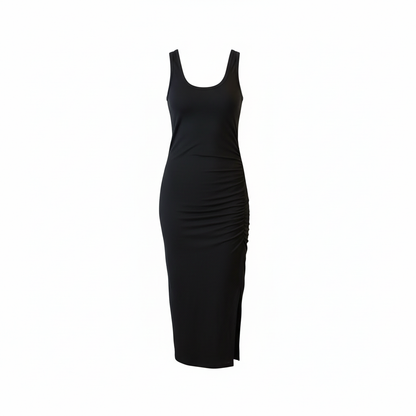 Maxi Side Hustle Dress - Black